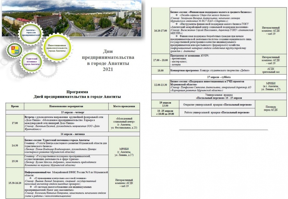 Дни предпринимательства - 2021